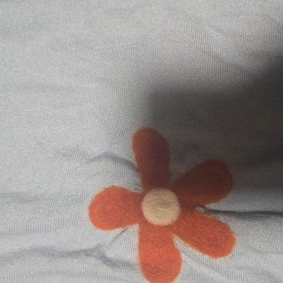 Aaeda Sweater Floral Blue Shirt XL Top - Picture 3 of 6